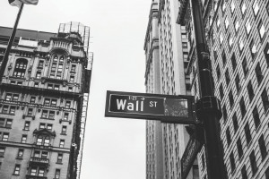 Straßenschild Wallstreet